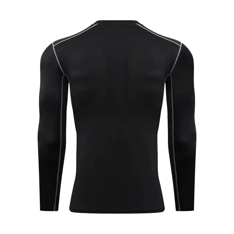 2024 Men's Long Sleeved Sports T-Shirt With High Elasticity And Quick