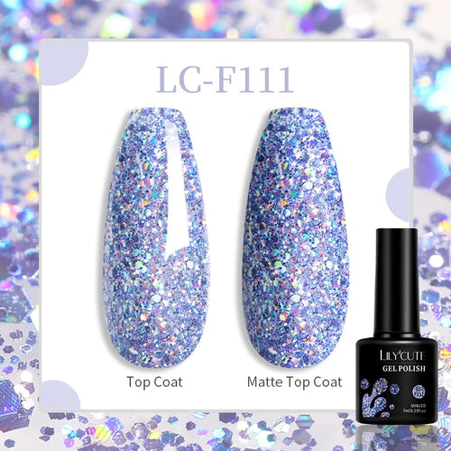 LILYCUTE 129 Colors 7ML Nail Gel Polish Nail Supplies Vernis Semi