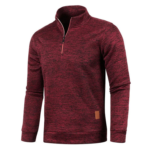 Men Sweatshirts Spring Thicker Pullover Half Zipper Pullover for Male