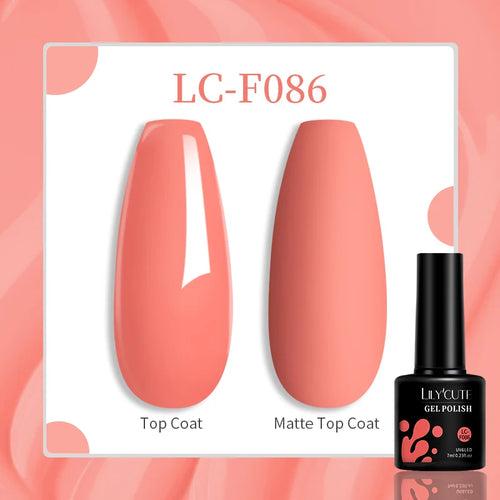 LILYCUTE 129 Colors 7ML Nail Gel Polish Nail Supplies Vernis Semi