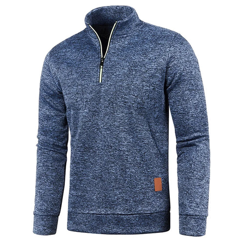 Men Sweatshirts Spring Thicker Pullover Half Zipper Pullover for Male