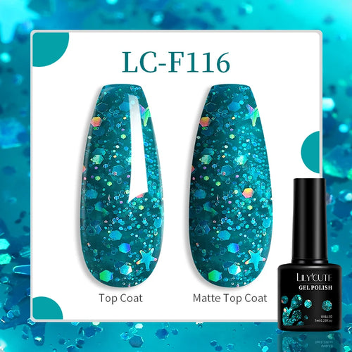 LILYCUTE 129 Colors 7ML Nail Gel Polish Nail Supplies Vernis Semi