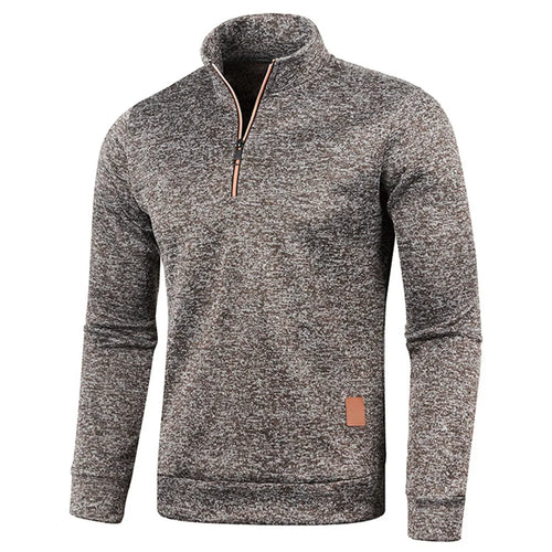 Men Sweatshirts Spring Thicker Pullover Half Zipper Pullover for Male